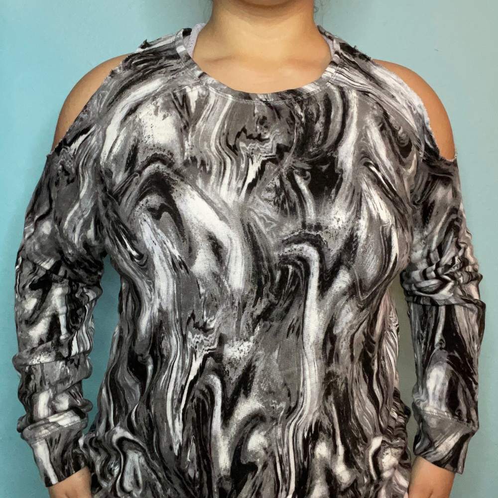 Macy's material girl marble sweater